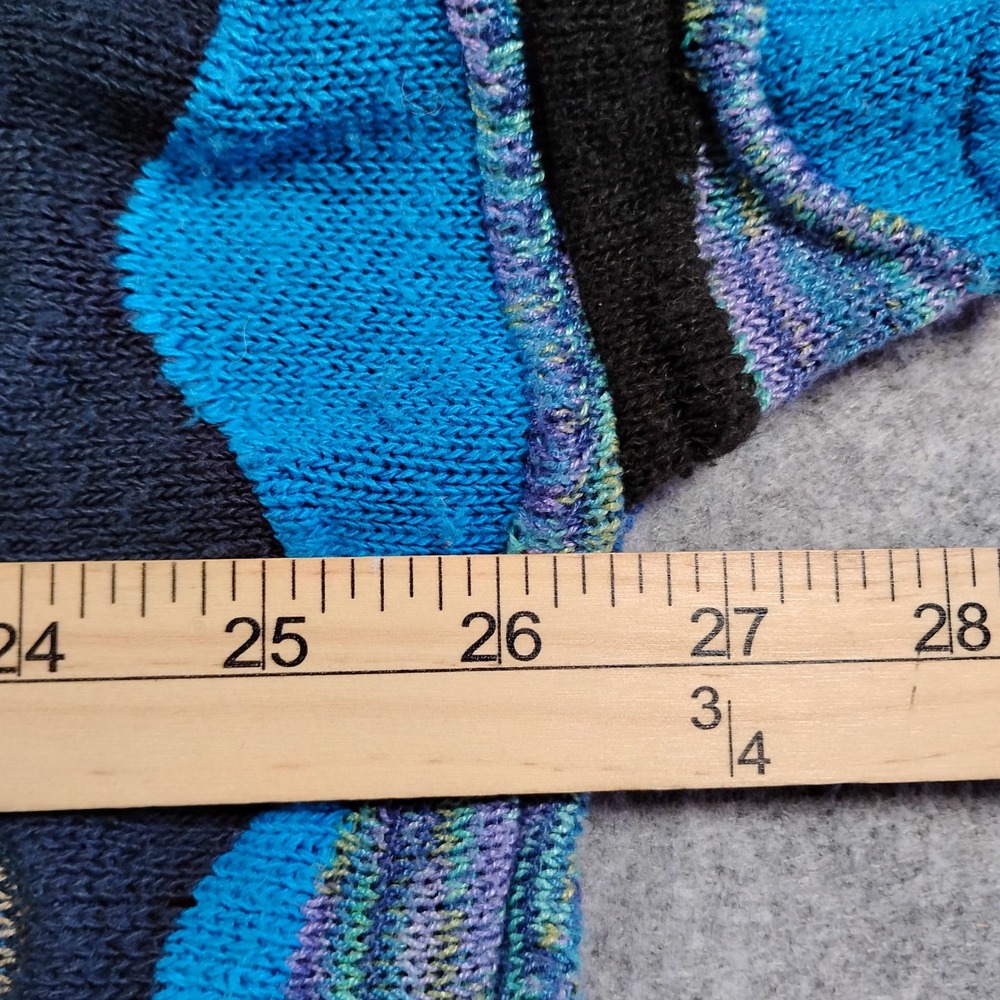 TravelSmith Mens XXL Blue Black 3D Textured Knit Sweater Made in USA - Picture 5 of 10